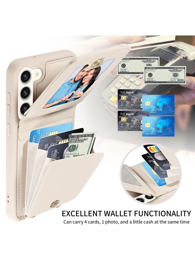 S-TOP Case For Samsung Galaxy S23+ 5G Crossbody Lanyard Zipper Wallet Leather Phone Case - Image 2