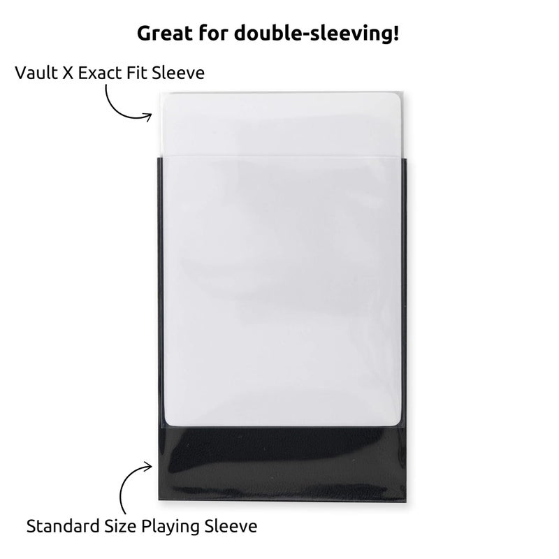 Vault X Exact Fit Trading Card Sleeves, Soft, High Clarity, Perfect Fit Inner Sleeves, Collectible Card Games, Sports, TCG (500 Pack) - Image 2