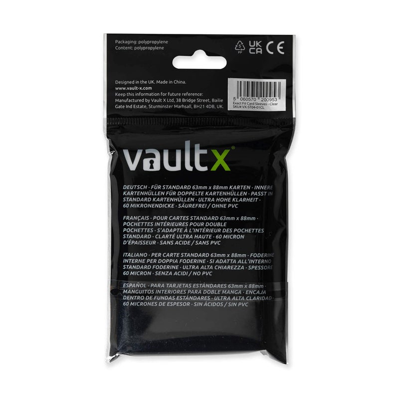 Vault X Exact Fit Trading Card Sleeves, Soft, High Clarity, Perfect Fit Inner Sleeves, Collectible Card Games, Sports, TCG (500 Pack) - Image 3
