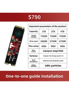 Generic Fanxiang S790 Solid State Drive M.2 Desktop Computer 2T Notebook PCie4.0 Yangtze River Storage Ps5 Solid State 1TB-Capacity:S790-1t [changjiang Jingyuan 7450mb/s]  - Image 1