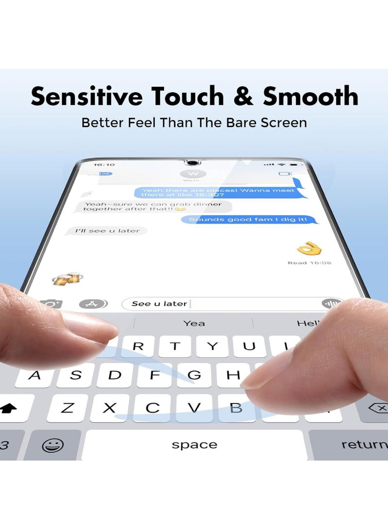 Rock Pow [1-Pack] Screen Protector For Samsung Galaxy S24ultra [Fingerprint Unlock Compatible] [Tempered Glass] [Glass with 9H Hardness] Screen Protector - Image 5