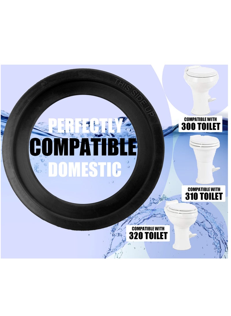 Excefore 2 Pack Toilet Flush Ball Ring Seal Kit Replacement Gaskets Sealand Parts for Dometic RV Toilets  - Image 3