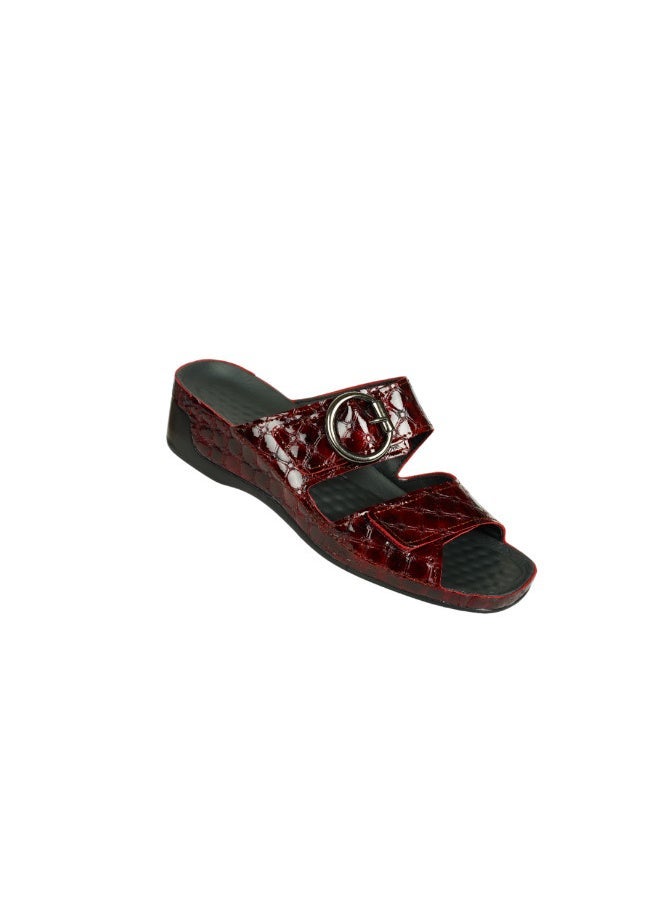 VITAL 148-1064 Vital Ladies Tina - Capitone Sandals 08071 Bordo - Image 1