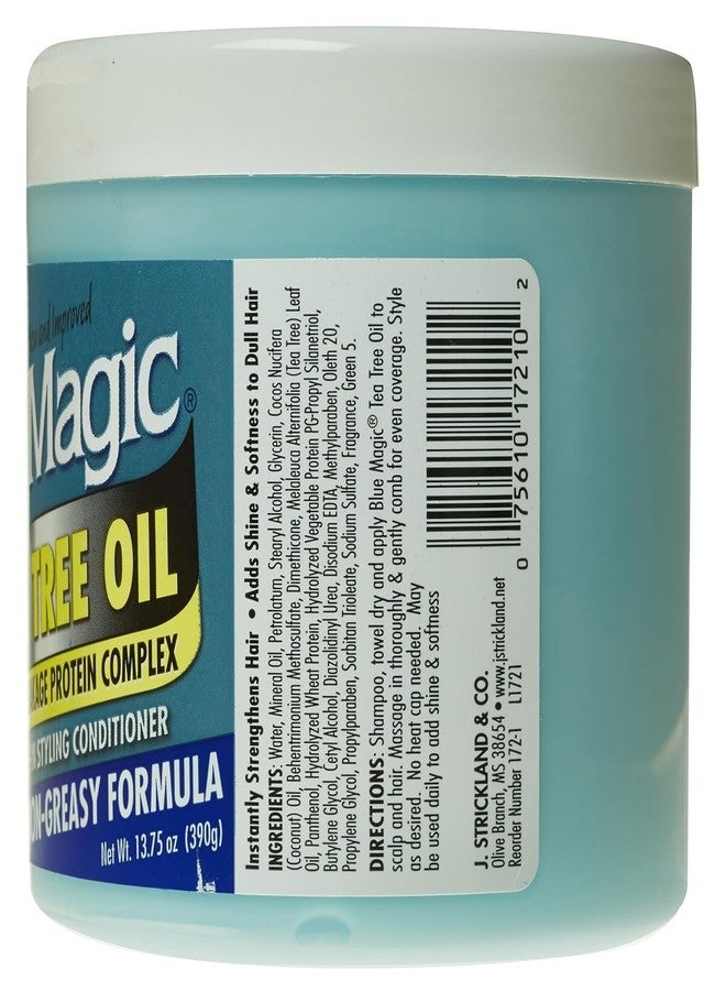 Blue Magic Tea Tree Leave-In Hair Styling Conditioner, 13.75 Ounce, 12 fl oz - Image 2
