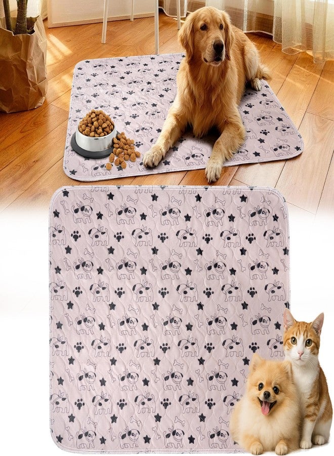 NYEONHRT Washable and Reusable Puppy Pee Pads for Dogs Super Durable Chew Proof with Waterproof TPU Backing Non Slip Design Portable for Home Travel and Outdoor Use Khaki Large 2 Pack - Image 1