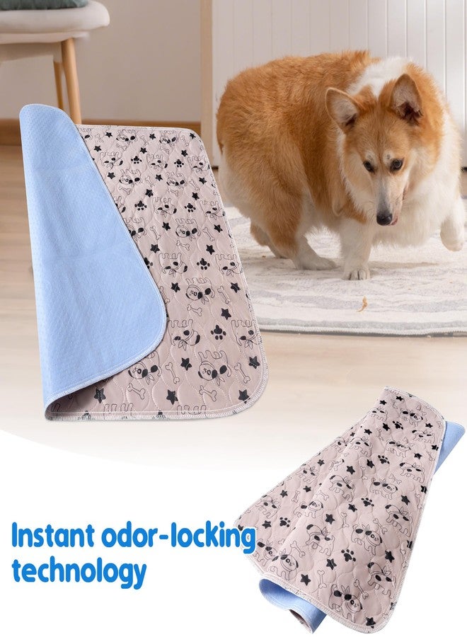 NYEONHRT Washable and Reusable Puppy Pee Pads for Dogs Super Durable Chew Proof with Waterproof TPU Backing Non Slip Design Portable for Home Travel and Outdoor Use Khaki Large 2 Pack - Image 4