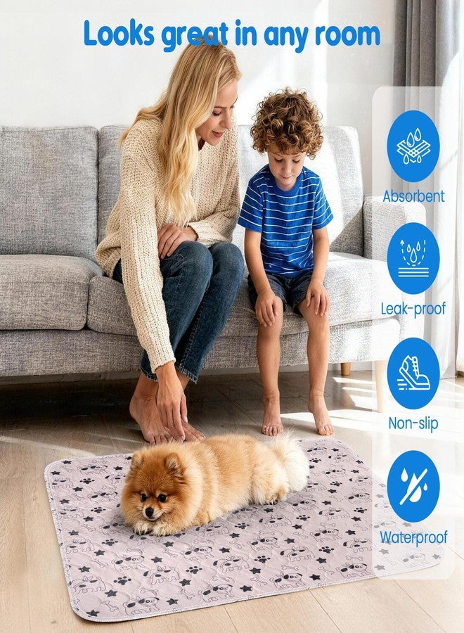 NYEONHRT Washable and Reusable Puppy Pee Pads for Dogs Super Durable Chew Proof with Waterproof TPU Backing Non Slip Design Portable for Home Travel and Outdoor Use Khaki Large 2 Pack - Image 5