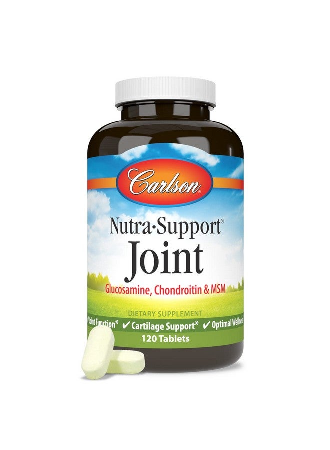 Carlson - Nutra-Support, Glucosamine Chondroitin & MSM, Joint Function, Cartilage Support & Optimal Wellness, 120 tablets - Image 5