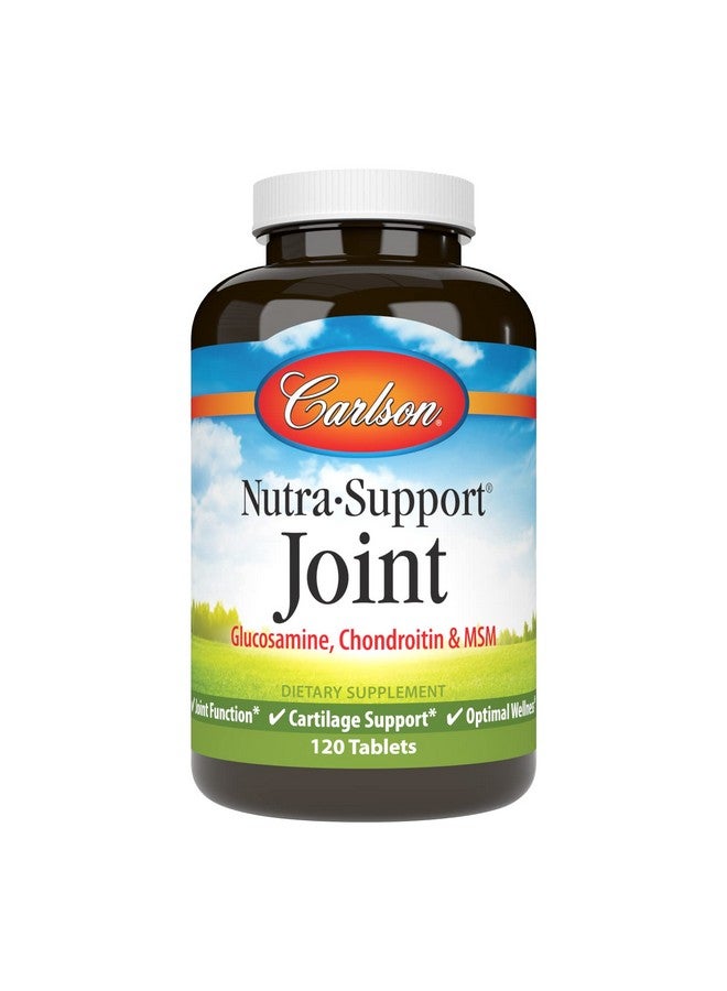 Carlson - Nutra-Support, Glucosamine Chondroitin & MSM, Joint Function, Cartilage Support & Optimal Wellness, 120 tablets - Image 1