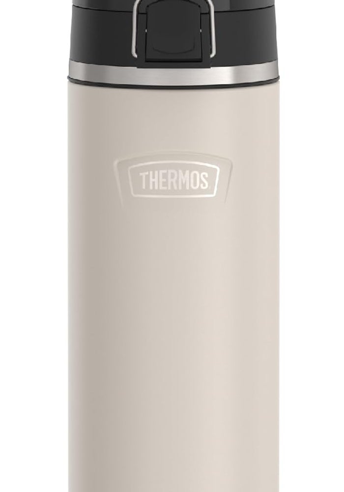 THERMOS ICON Stainless Steel Vacuum Insulated Sandstone Bottle with Spout 710ml - Image 1