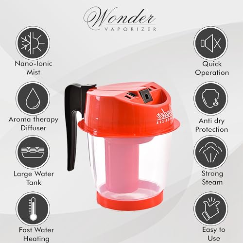 Wonder Steam Inhaler Sauna Vaporizer for Blackheads Removal, Cold & Cough, Rejuvenate Skin for Youthful Complexion (Steam Vaporizer) - Image 3