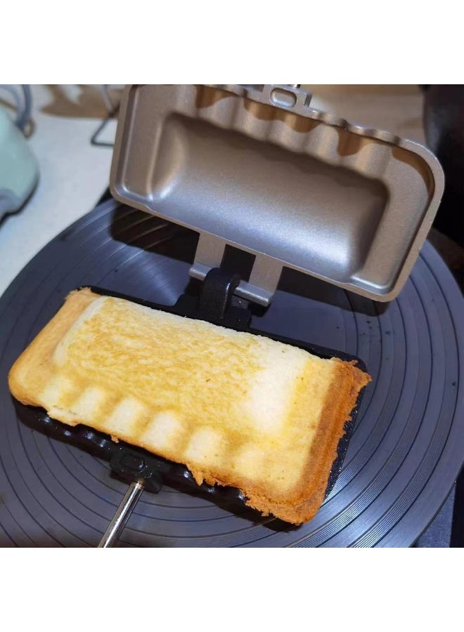 SOPTEC Toasted Sandwich Maker - Double Sided Baking Pan Frying Maker, Detachable Hot Dog Toaster and Grilled Cheese Maker for Pancakes, Toast - Image 3
