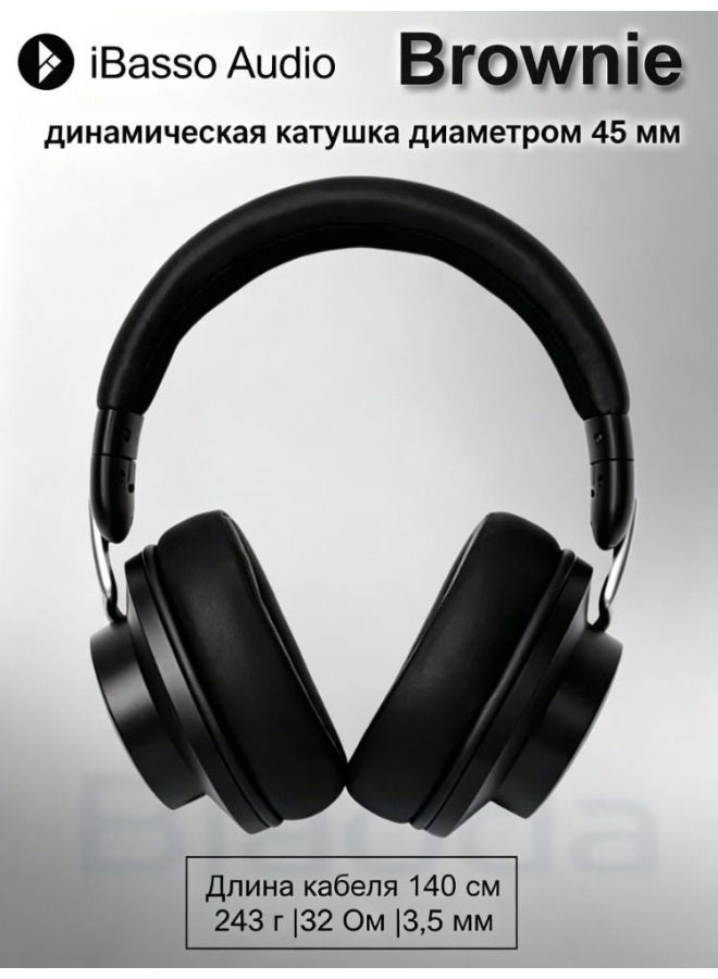 آي باسو iBasso JR Brownie Wired Sealed HiFi Earphones with 3.5mm Microphone Cable, Black - Image 1