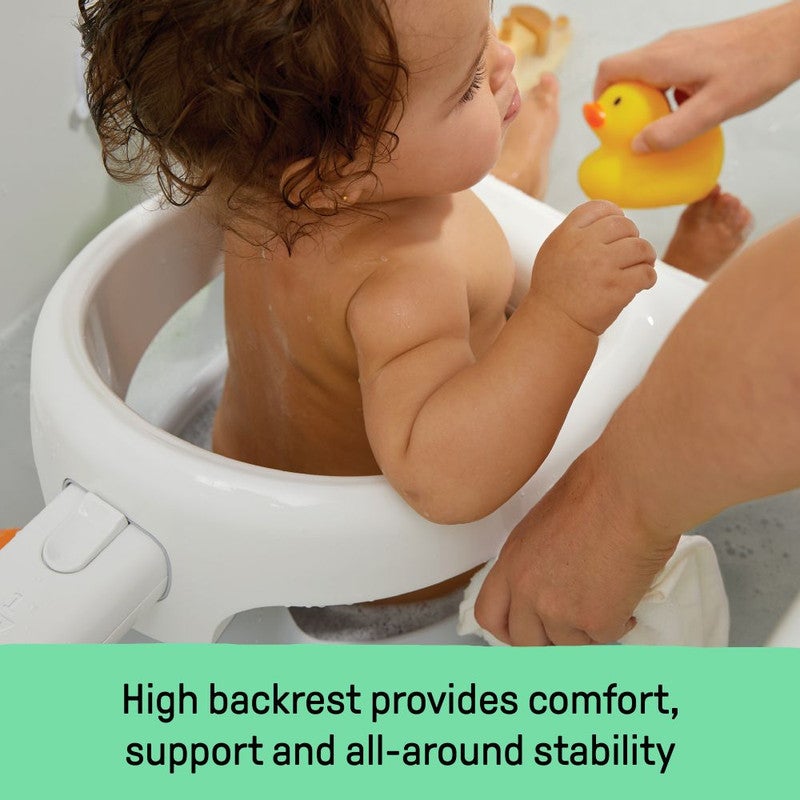 ingenuity Summer by Ingenuity - My Bath Seat , In-Tub Support with 360° Stability, Ages 5–10 Months - Grey - Image 3