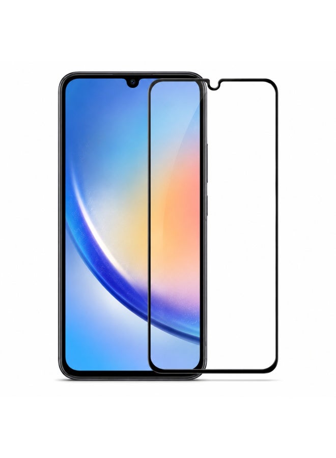 DEER Premium Ghazala Shield Anti-Static Full Cover Tempered Glass Screen Protector for Vivo Y20s - Black Edge - Image 1