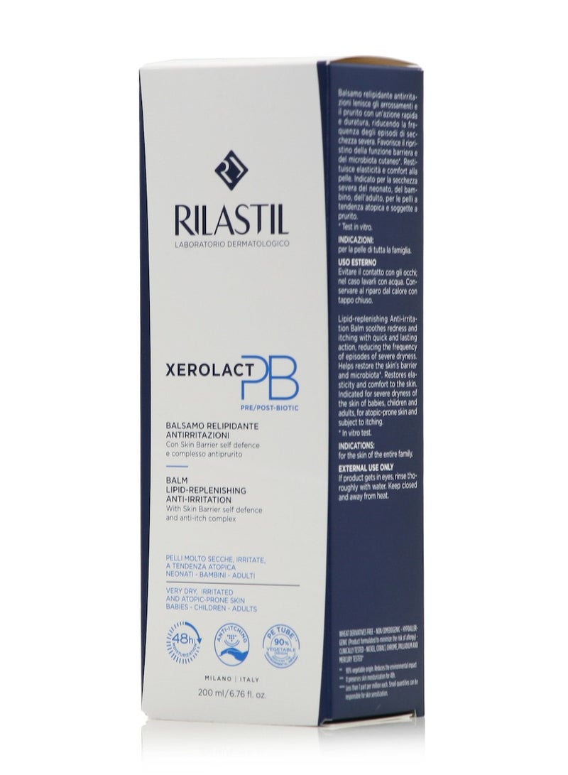 Rilastil Xerolact Pb Balm Lipid Replenishing Anti-Irritation 200Ml - Image 3