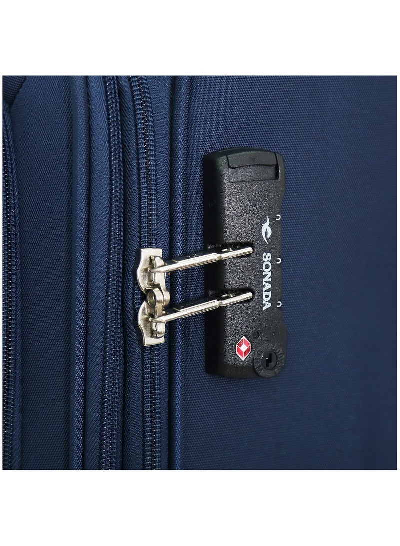 Sonada Sonada Luggage Set 3 Pieces L 28-M 24-S 20 Navy - Image 5