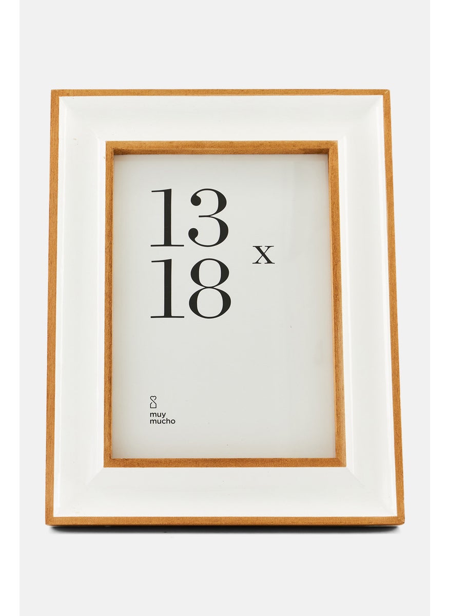 Muy Mucho Wooden Photo Frame 13 x 18, Tan  - Image 1