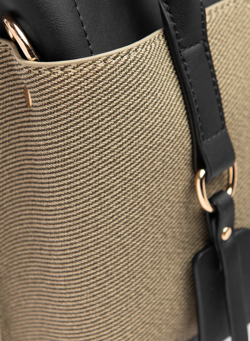 BEVERLY HILLS POLO CLUB Color Block Satchel Bag