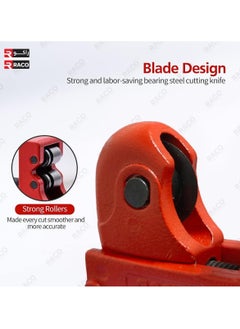 RACO RACO Westron Mini Tube Cutter, 1/8in to 7/8in Tube Cutter, Mini Pipe Cutter Tool for Copper Pipe, Plastic, Brass, Copper Pipe Cutter, Compact & Tight Space Rigid Tubing Cutter Set  - Image 3