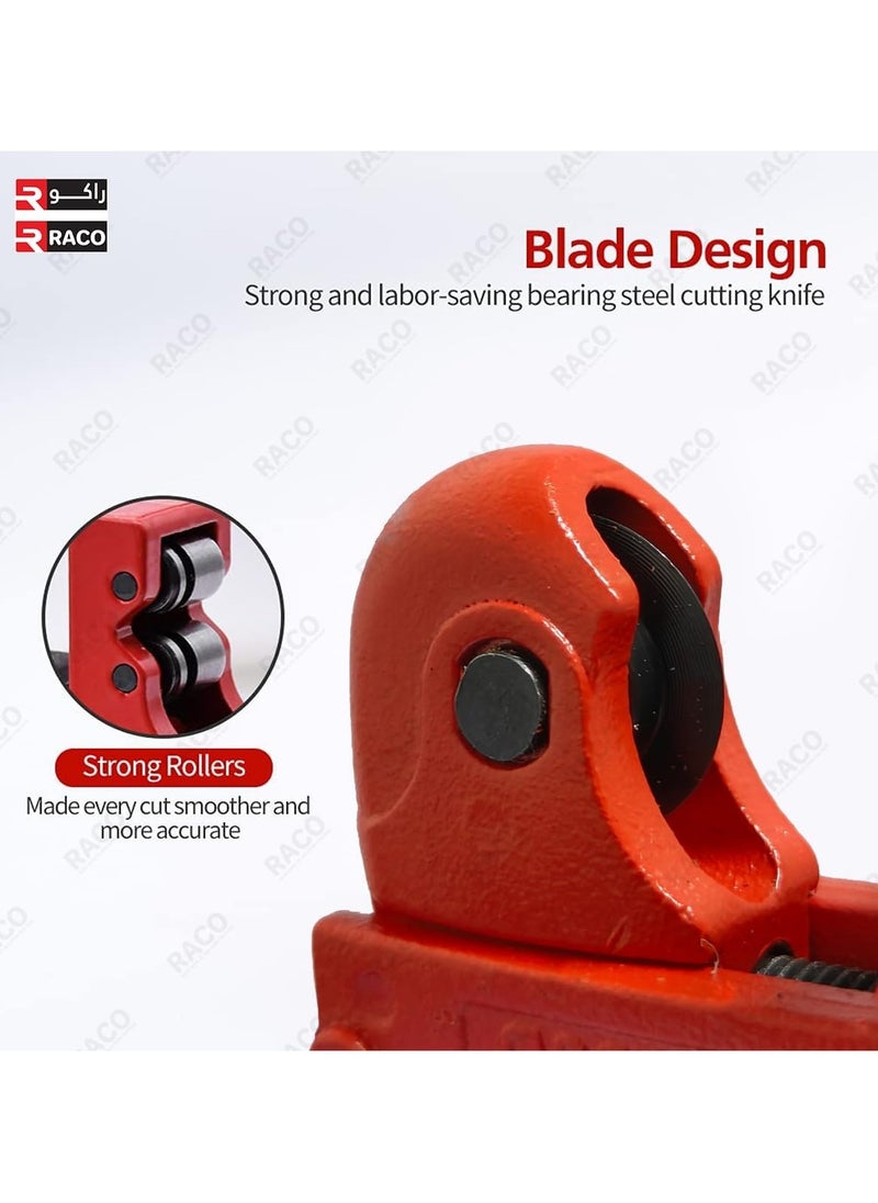 RACO RACO Westron Mini Tube Cutter, 1/8in to 7/8in Tube Cutter, Mini Pipe Cutter Tool for Copper Pipe, Plastic, Brass, Copper Pipe Cutter, Compact & Tight Space Rigid Tubing Cutter Set  - Image 3