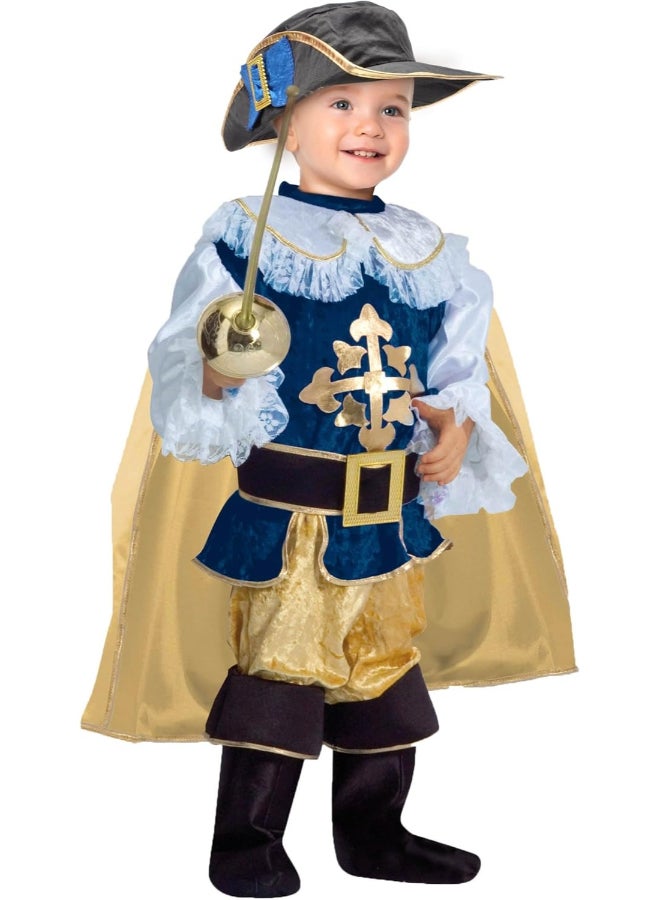 Ciao زي الفارس الصغير للأطفال - ملابس تنكرية للأولاد والبنات | 3-4 سنوات | بيكولو موسكيتير - Image 2