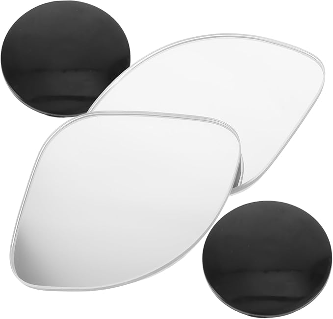 Frameless Self Adhesive Convex Mirrors For Cars Motorcycles Wide Angle Safety Assorted Color - Image 1