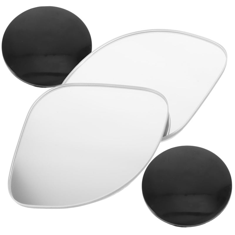 Frameless Self Adhesive Convex Mirrors For Cars Motorcycles Wide Angle Safety Assorted Color - Image 2