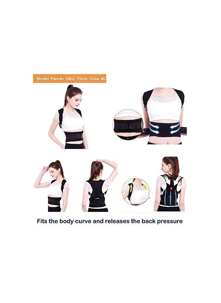 Kimaya Posture Corrector, Shoulder Back Support Belt for Men and Women (Medium)  - Image 2