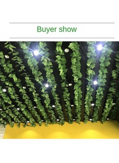 Generic Artificial flowers rattan leaves wall decoration plant  - Image 2