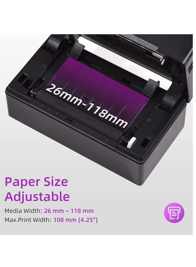 wireless thermal printer for printing all types of labels in all shapes - circular, rectangular, and square. It works wirelessly via Bluetooth through a mobile application or via USB. It works with  - Image 4