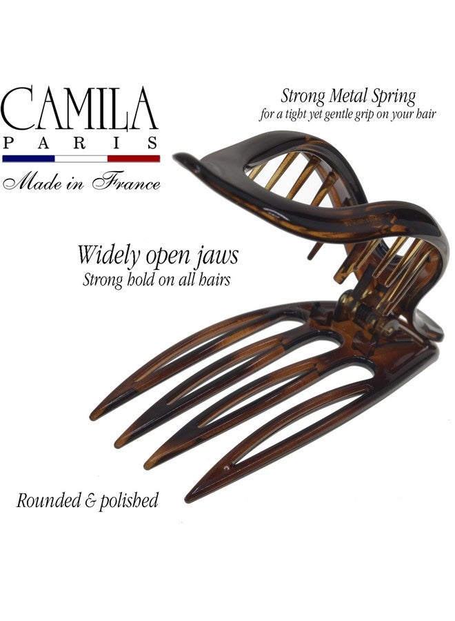 CAMILA Paris Cp2372 French Hair Clips Large Side Slide Hair Clips For Volume Hair Strong Hold No Slip Grip Girls Hair Claw Clips For Women Durable Styling Girls Hair Accessories Made In France - Image 5