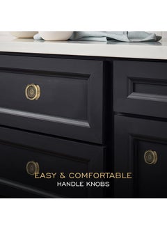 LAPO LAPO 2 Pack Premium Door Knob Elegant Antique Finish Crafted from Durable Zinc Perfect for DrawerCabinetKitchen Drawer Vintage Aesthetics Meet Modern Design Pack of 2  - Image 4