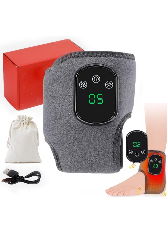 OSHIMA Ankle Support Brace, Foot Massager for Pain Relief, Feet Relief Massager with 3 Vibration Modes & 5 Heating Levels, Ankle Brace Sleeve Sleeve, Plantar Fasciitis Sock Reduce Swelling - Image 1