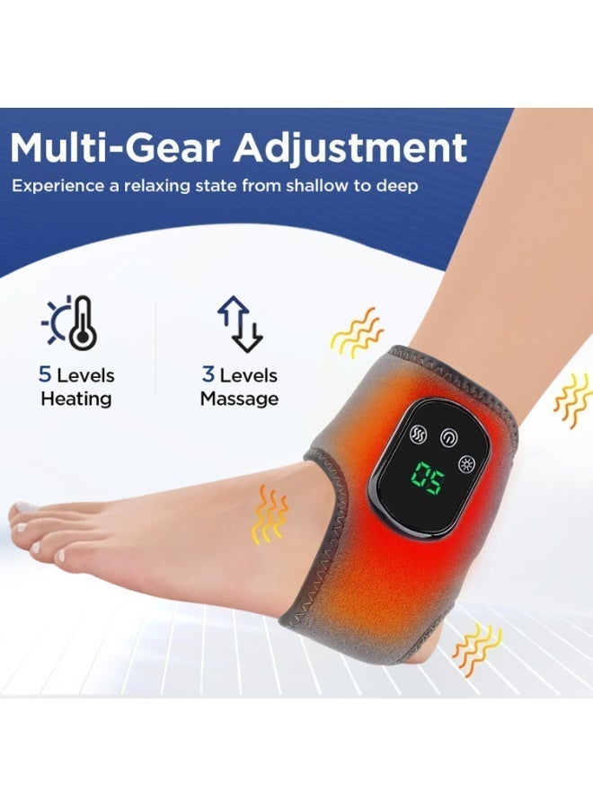 OSHIMA Ankle Support Brace, Foot Massager for Pain Relief, Feet Relief Massager with 3 Vibration Modes & 5 Heating Levels, Ankle Brace Sleeve Sleeve, Plantar Fasciitis Sock Reduce Swelling - Image 5