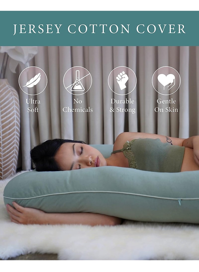 PharMeDoc U Shape Full Body Pillow - Jersey Cotton - Image 4