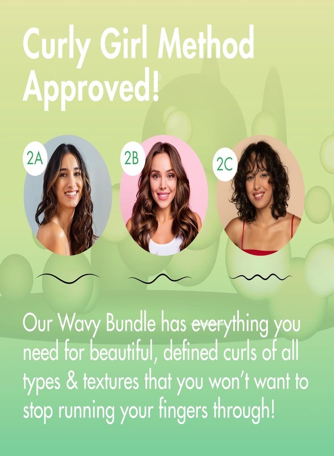 MopTop Wavy Hair Bundle - Curly Hair Shampoo and Conditioner Set w/Curl Cream, & Leave in Conditioner, Reduces Frizz & Restores Damaged Hair, Sulfate & Paraben Free - (Set of 5) - Image 4