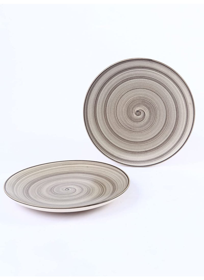 Wonderchef - Wonderchef Teramo Brown Quarter Plate Set of 2 - Image 1