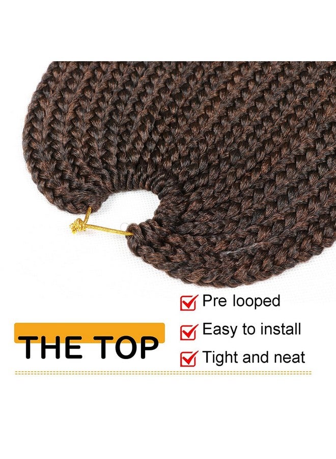 XCHSLB 7 Packs Goddess Box Braids Crochet Hair 18 Inch Prelooped Crochet Box Braids Crochet Hair for Black Women Braiding Hair (18 Inch 7 Packs, #1B/30) - Image 3