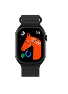 Smart Watch X8 Pro Plus Screen 2.12 inch Series 8 with Altitude Tracking Body Temperature GPS NFC Orange