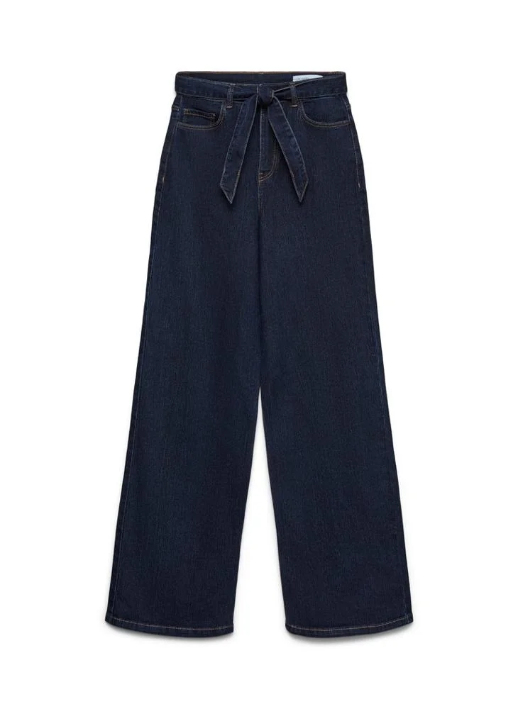 Vero Moda  Vmkayla  Wide Leg Belt Jeans for Women | Best Price UAE