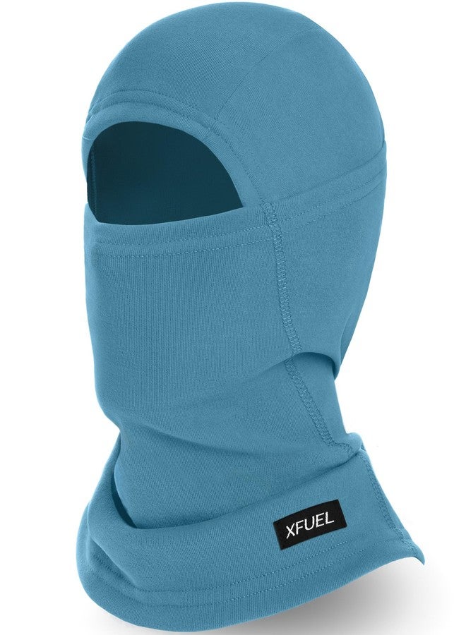 XFUEL Ski Mask Balaclava for Men Women Windproof Thermal Winter Full Face Mask Cold Weather Skiing Snowboarding Neck Gaiter (US, Alpha, One Size, Medium, Blue) - Image 1