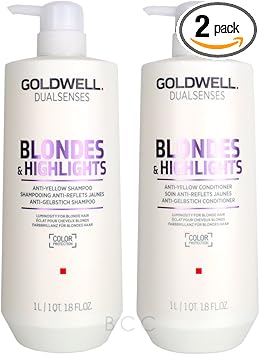Goldwell Dual Senses Blondes Highlights Conditioner and Shampoo 254 Oz by Goldwell