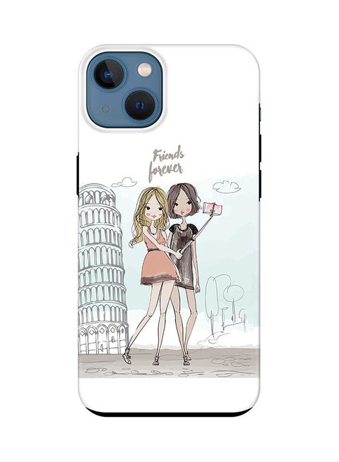 Tough Pro Series Case for Apple iPhone 14 Plus Case Dual Layer hybrid PC & TPU Customized Mobile Cover Shield with inner TPU protection Matte Finish - Friends Forever