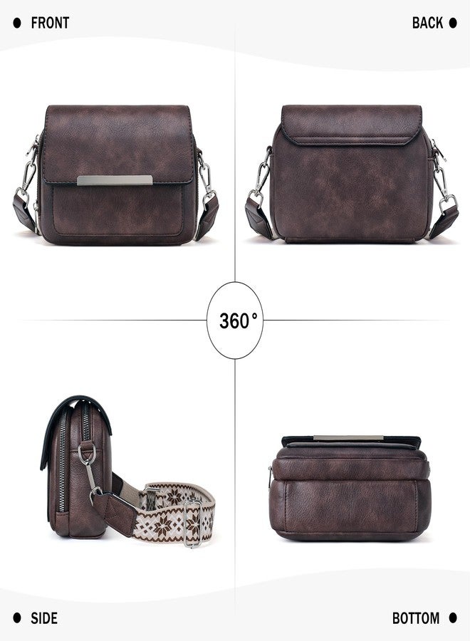 Roulens Crossbody Bags for Women Small Crossbody Wallet Purses with Card Slots Leather Shoulder Handbags Travel/Daily Use - Image 5