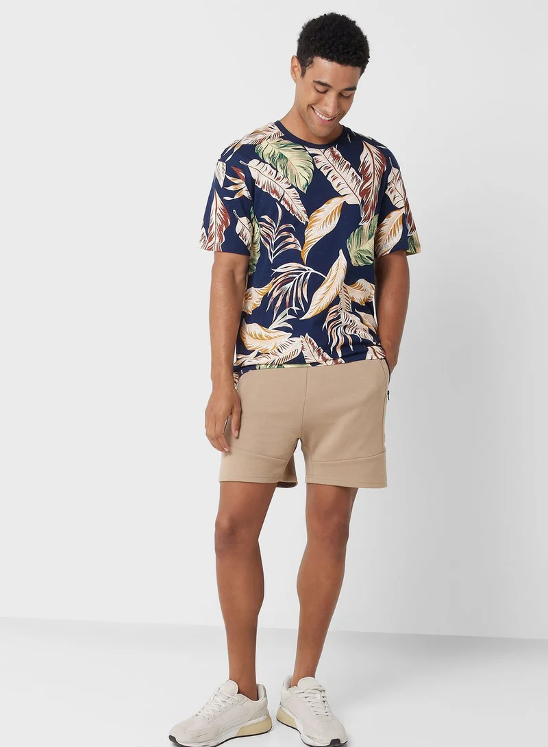JACK & JONES Aop Crew Neck T-Shirt