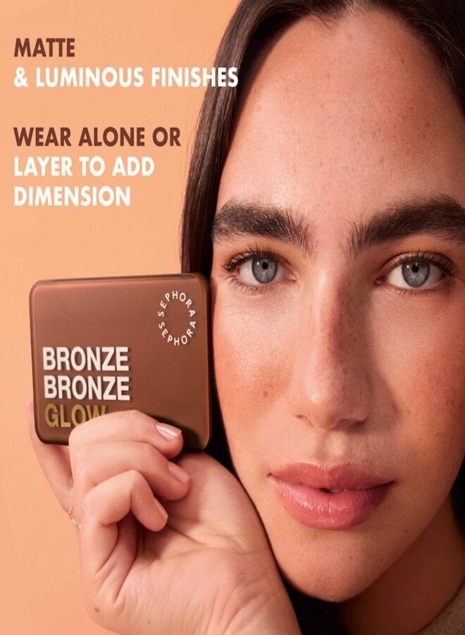 SEPHORA COLLECTION Bronze Glow Palette 04 Catch Me Bronzin’ – Deep Warm Red-Brown Bronze Bronzing & Highlight Face Palette 9.9 g - Image 3
