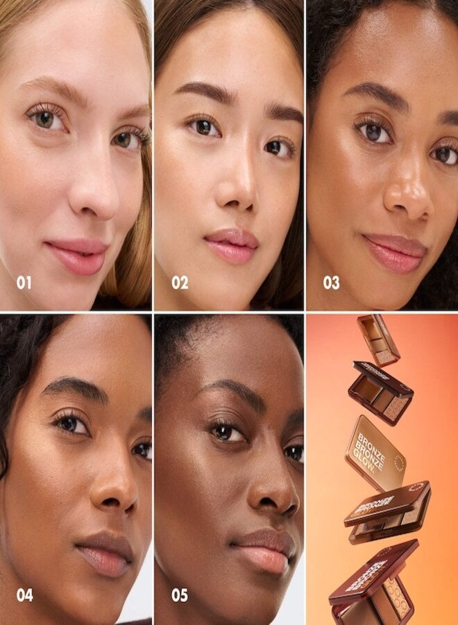 SEPHORA COLLECTION Bronze Glow Palette 04 Catch Me Bronzin’ – Deep Warm Red-Brown Bronze Bronzing & Highlight Face Palette 9.9 g - Image 5