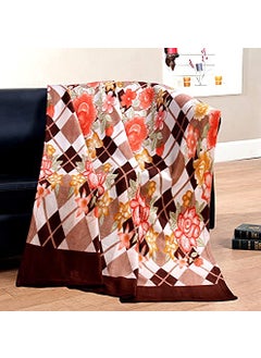 VAS COLLECTIONS VAS COLLECTIONS All Season Miltipurpose Polar Fleece Blanket Combo Assorted Multicolour Lightweight Blanket Set of 2 60x90 inches Coffee  - Image 3