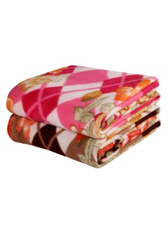VAS COLLECTIONS VAS COLLECTIONS All Season Miltipurpose Polar Fleece Blanket Combo Assorted Multicolour Lightweight Blanket Set of 2 60x90 inches Coffee  - Image 1